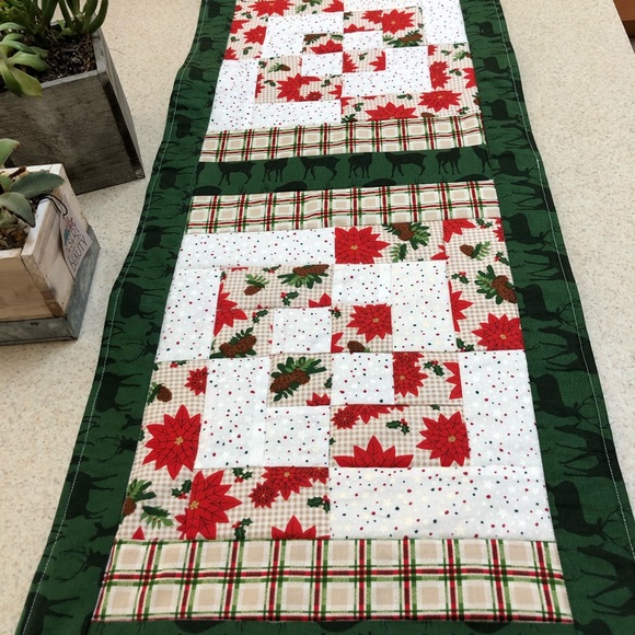 Christmas Quilted Table Runner New - Picture 3 of 8